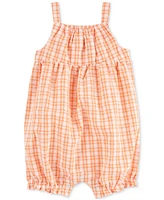 Macy's Carter's Baby Boys Gingham Seersucker Romper