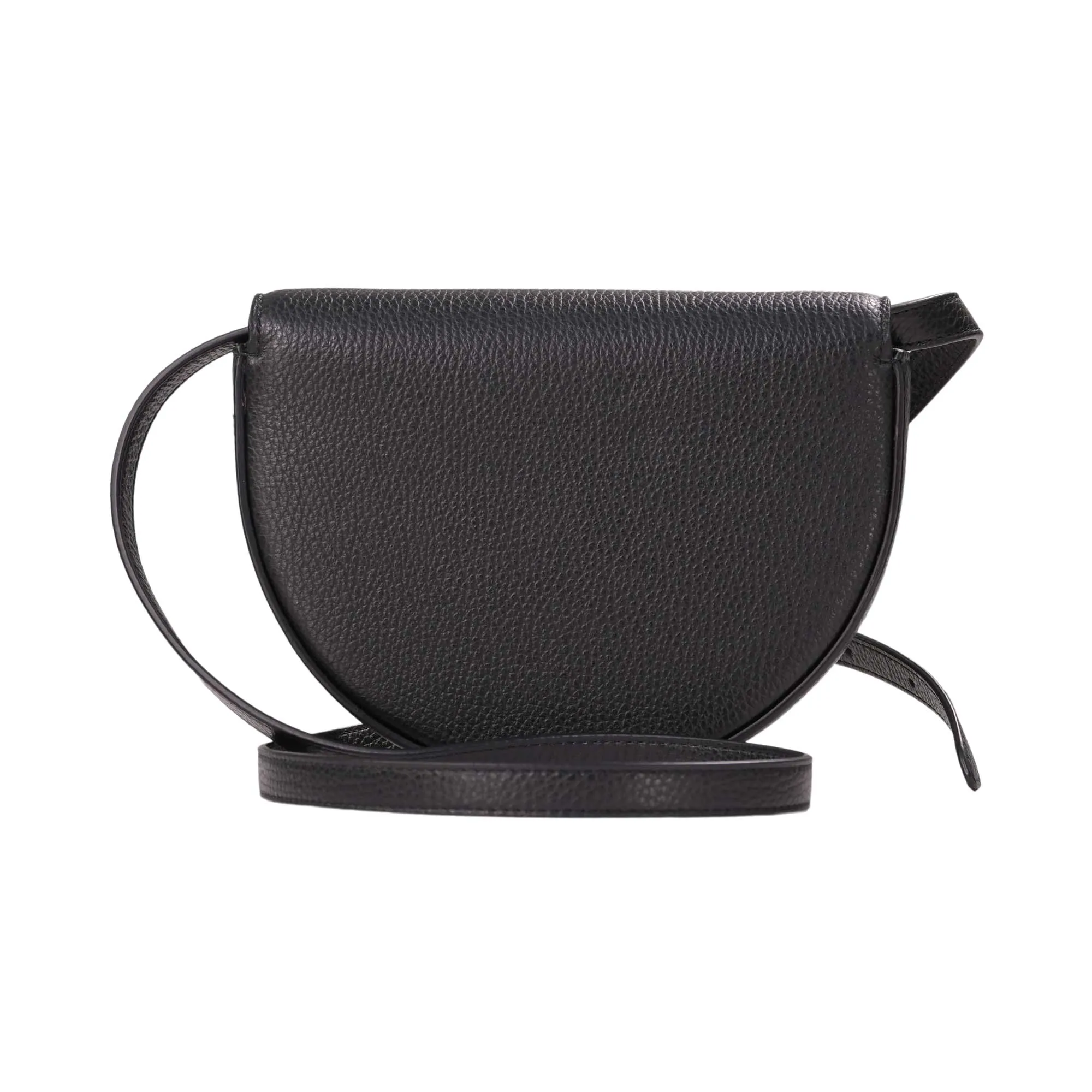 MAG Women's Black Grain Shoulder Bag Attraction Half Moon