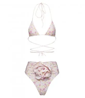 MAGDA BUTRYMTRIANGLE BIKINI IN FLORAL PRINT