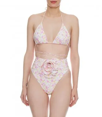 MAGDA BUTRYMTRIANGLE BIKINI IN FLORAL PRINT