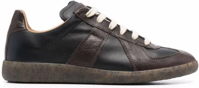 Maison Margiela Replica low-top leather sneakers Black