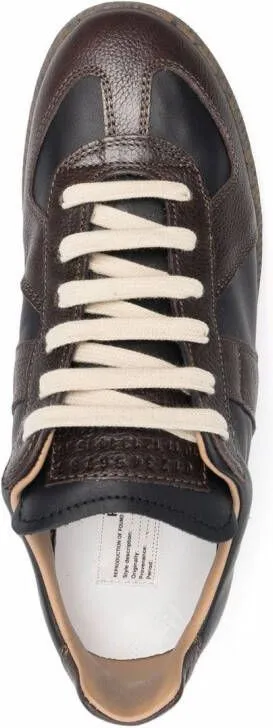 Maison Margiela Replica low-top leather sneakers Black