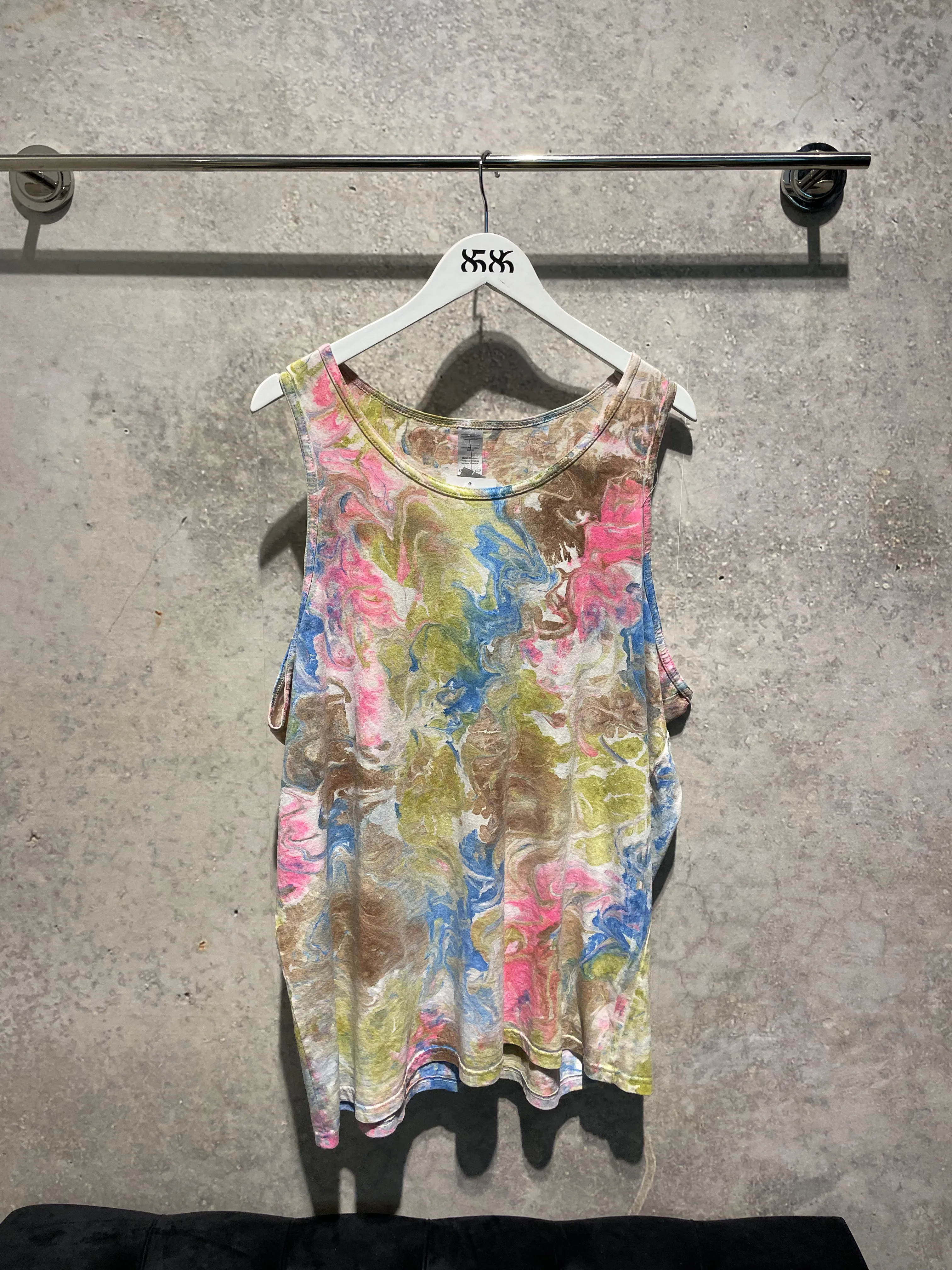 MARBLE WASH TIE DYE TANK