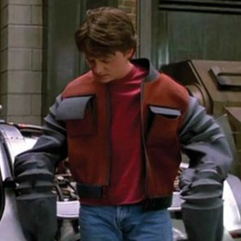 Marty Mcfly Back To The Future 2 Leather Jacket