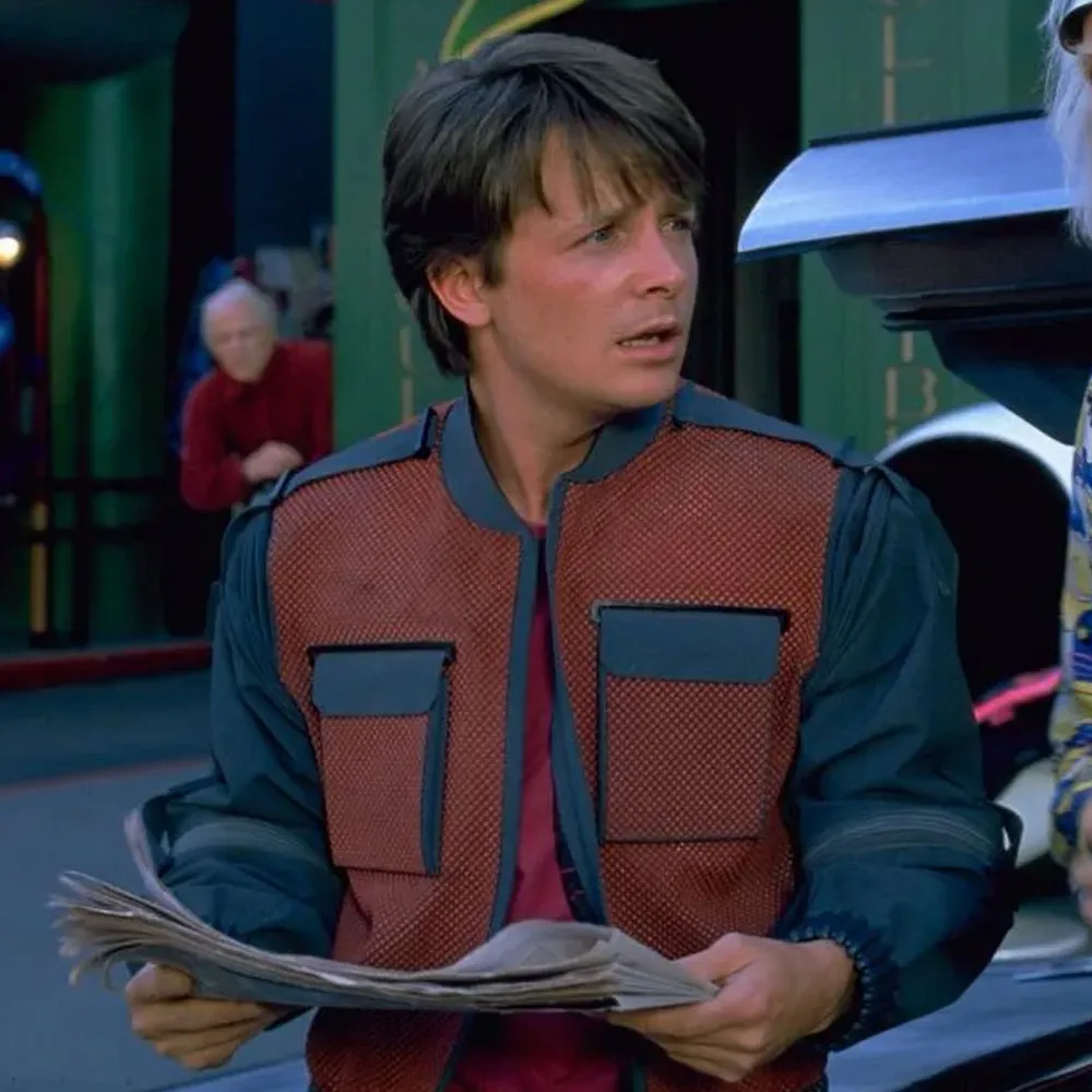 Marty Mcfly Back To The Future 2 Leather Jacket