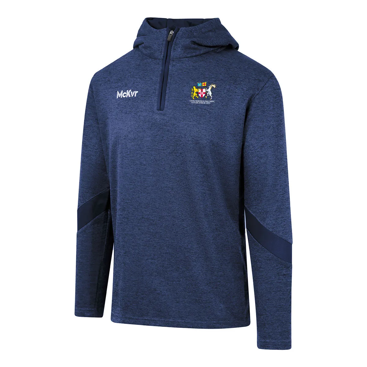 Mc Keever Civil Service NI RFC Core 22 1/4 Zip Hoodie - Adult - Navy