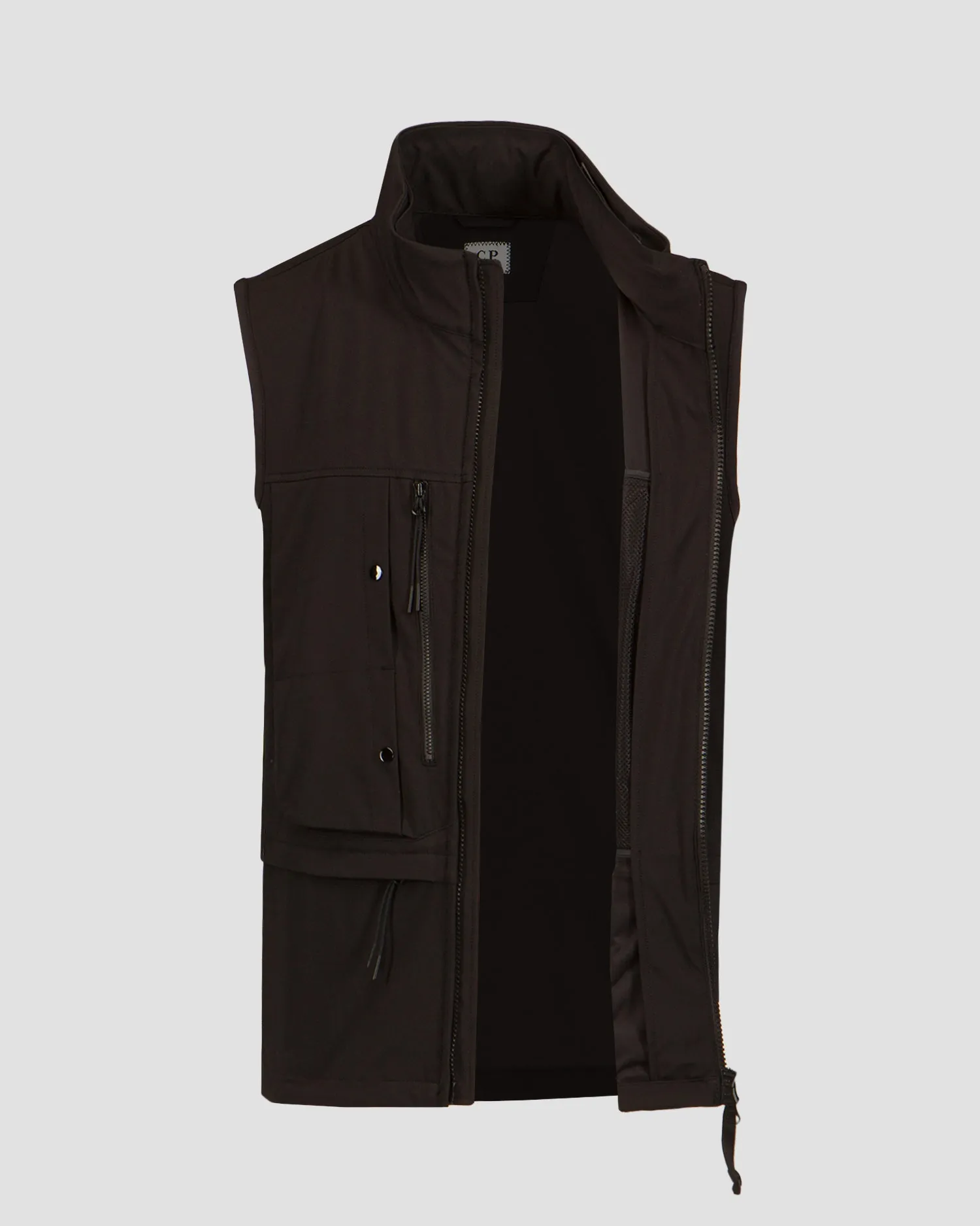 Men's black waistcoat C.P. Company 16cmow105a005968a-999