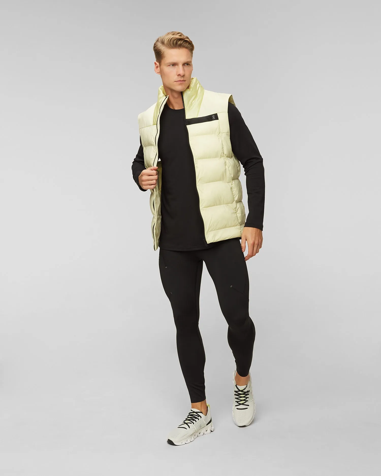 Men's insulated waistcoat On Running Challenger  1MD30040489-endive