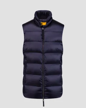 Men's navy blue down waistcoat Parajumpers Jeordie 24WMPMPUSX01-316