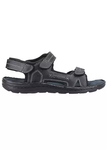 Mens Black Alistair Sandals by Hush Puppies | Look Again