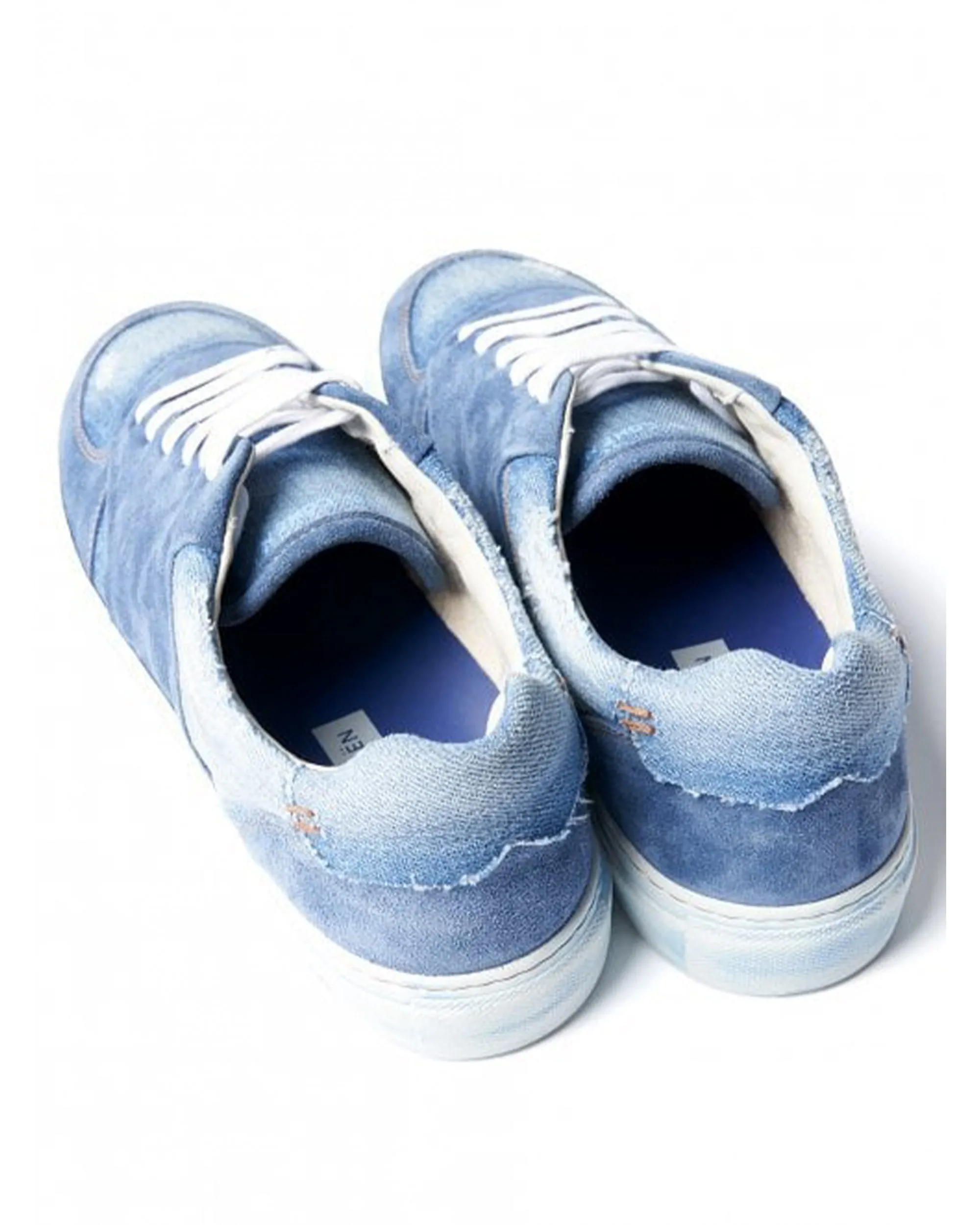 Mens Dreamer Suede Denim Trainers Blue