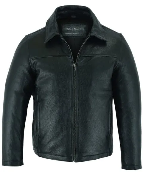 Men's Drum Dyed New-Zealand Lambskin Classic Biker Jacket