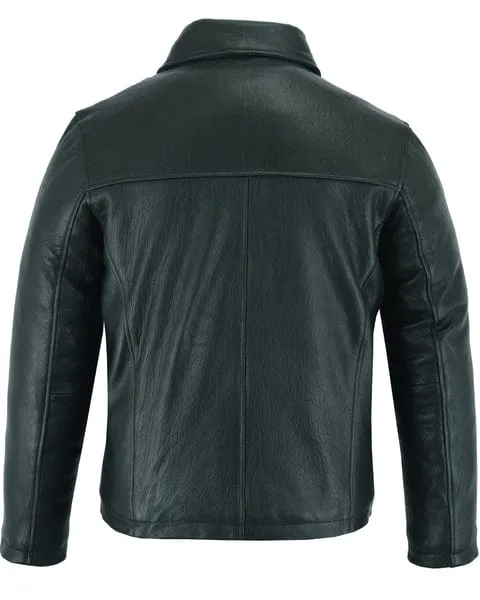 Men's Drum Dyed New-Zealand Lambskin Classic Biker Jacket