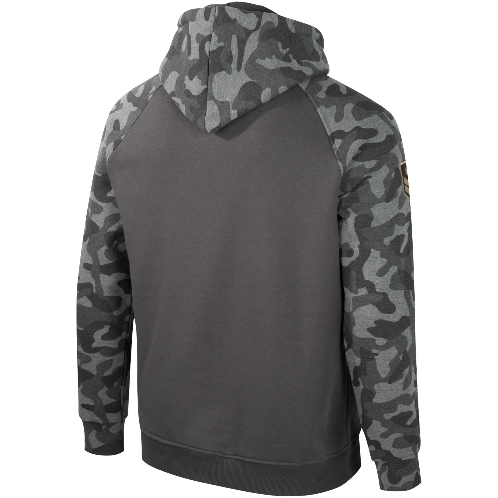 Men's Colosseum Charcoal Georgia Bulldogs OHT Military Appreciation Camo Raglan Pullover Hoodie