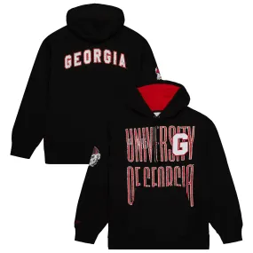 Men's Mitchell & Ness  Black Georgia Bulldogs Team OG Fleece 2.0 Pullover Hoodie