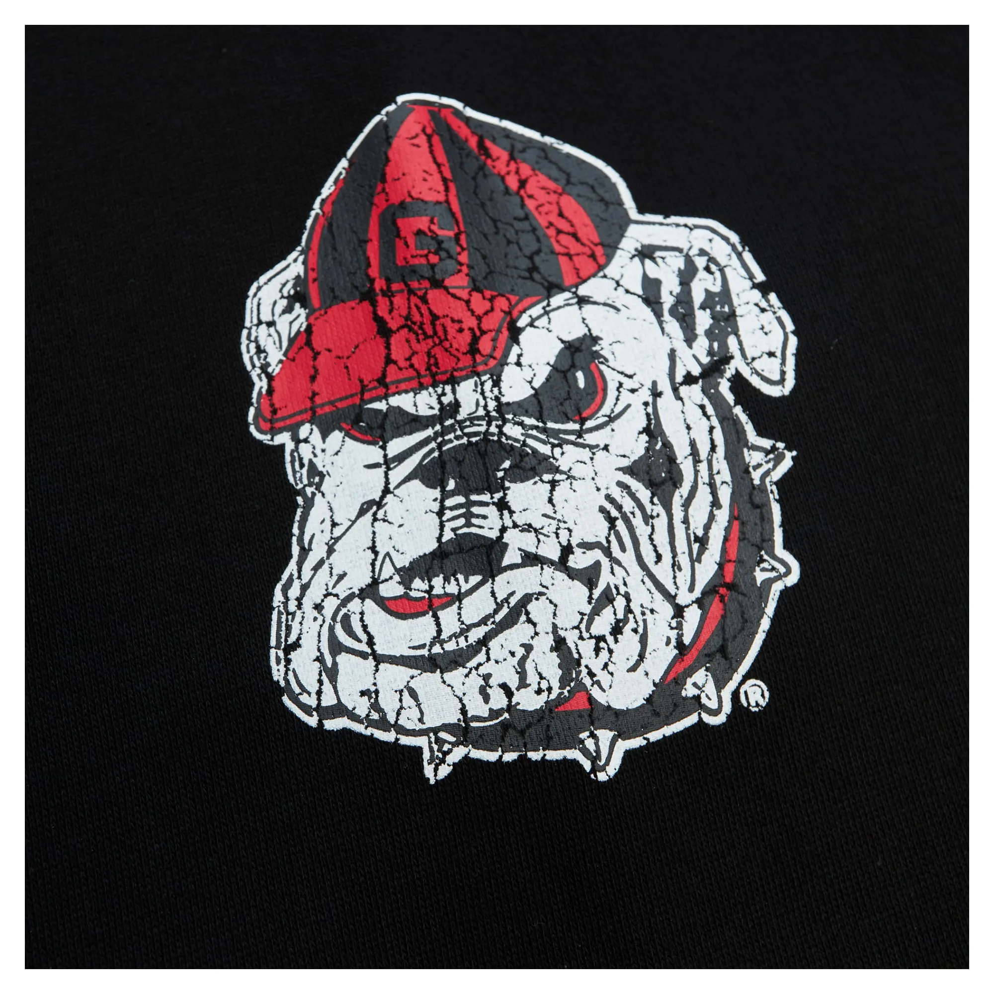 Men's Mitchell & Ness  Black Georgia Bulldogs Team OG Fleece 2.0 Pullover Hoodie