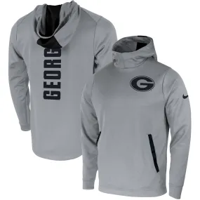 Men's Nike Gray Georgia Bulldogs 2-Hit Performance Pullover Hoodie