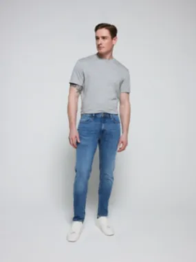 Mid Wash Skinny Fit Jeans With Stretch | Men | George at ASDA