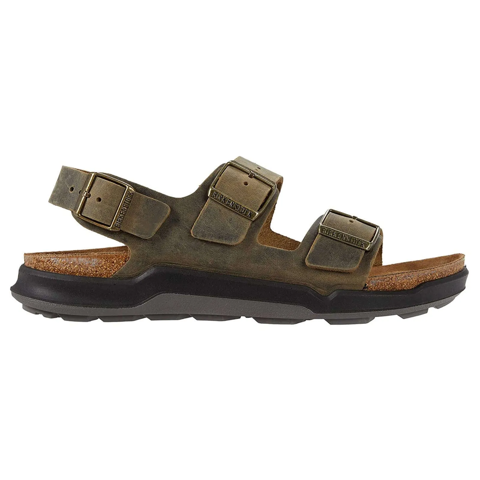 Milano CT Oiled Nubuck Leather Men's Ankle Strap Sandals