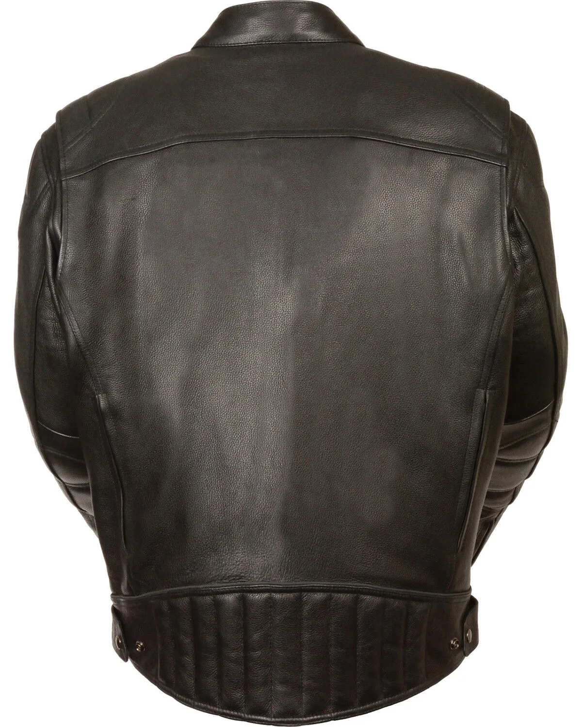 Milwaukee Leather Men's Black Longer Body Vented Jacket - Big 5X