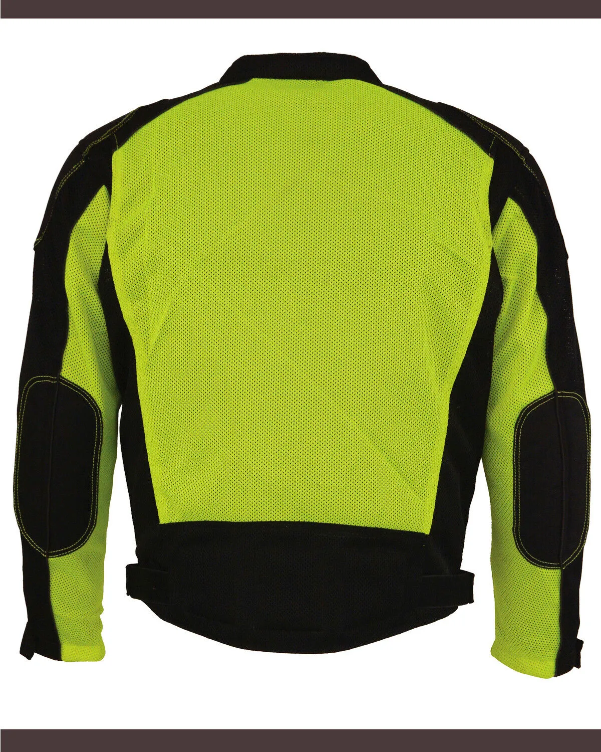 Milwaukee Leather Men's High Visibility Mesh Racer Jacket with Removable Rain Liner - 3X