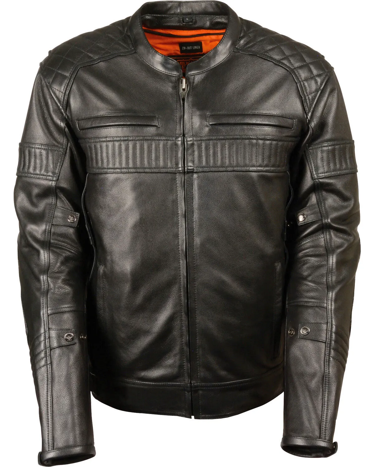 Milwaukee Leather Men's Quilted Pattern Scooter Jacket - Big 3X