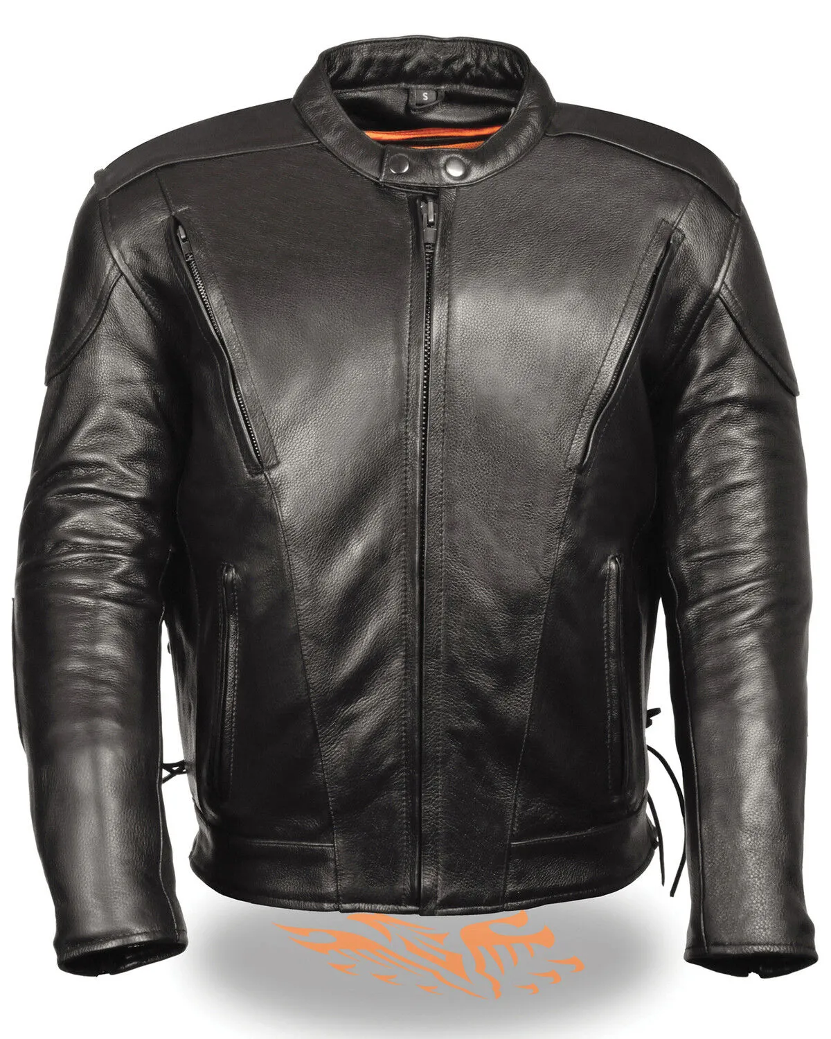 Milwaukee Leather Men's Side Lace Vented Scooter Jacket