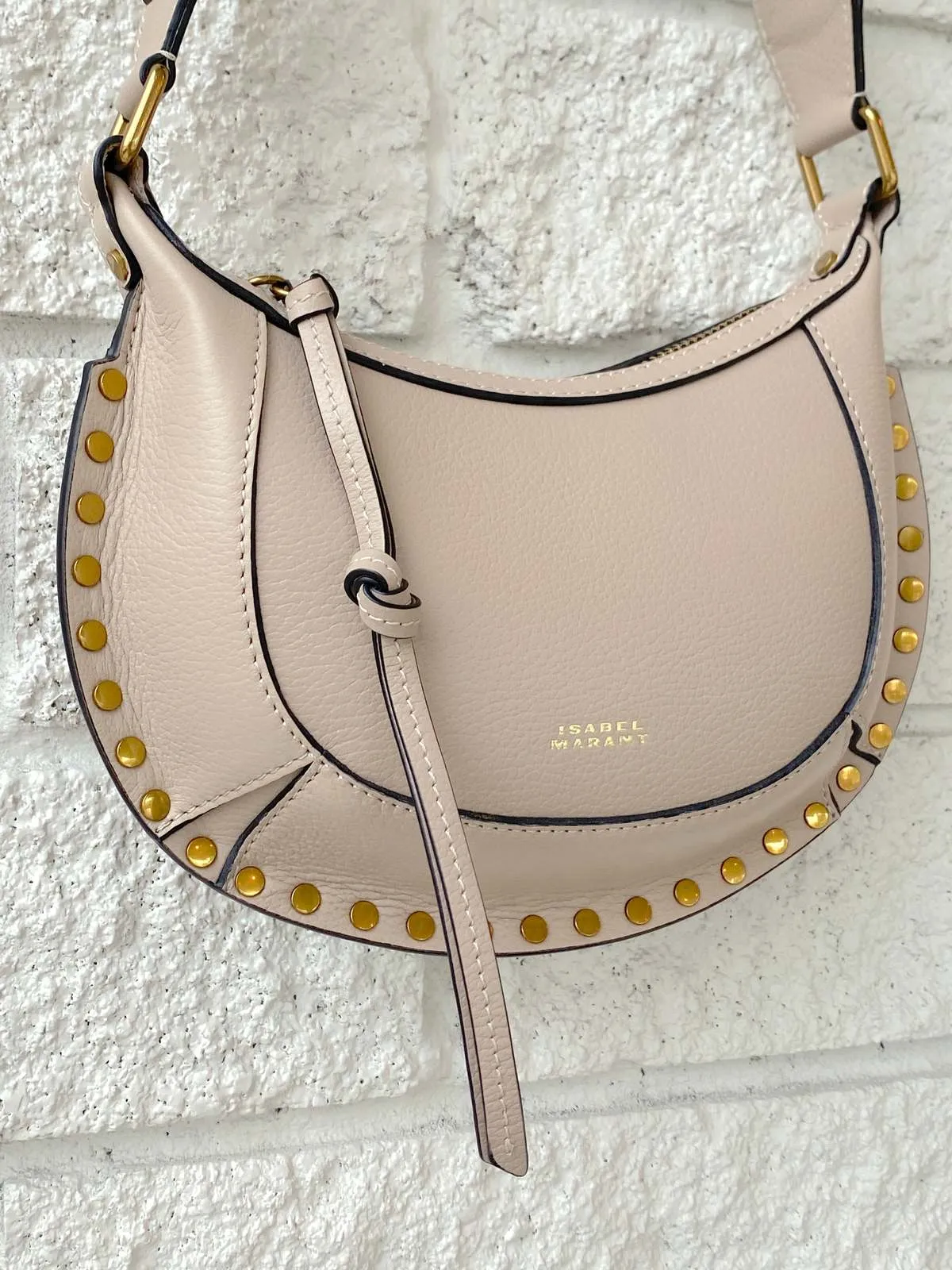 Mini Moon Bag - Light Beige