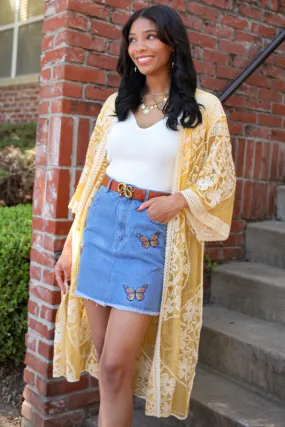 Monarch Denim Skirt