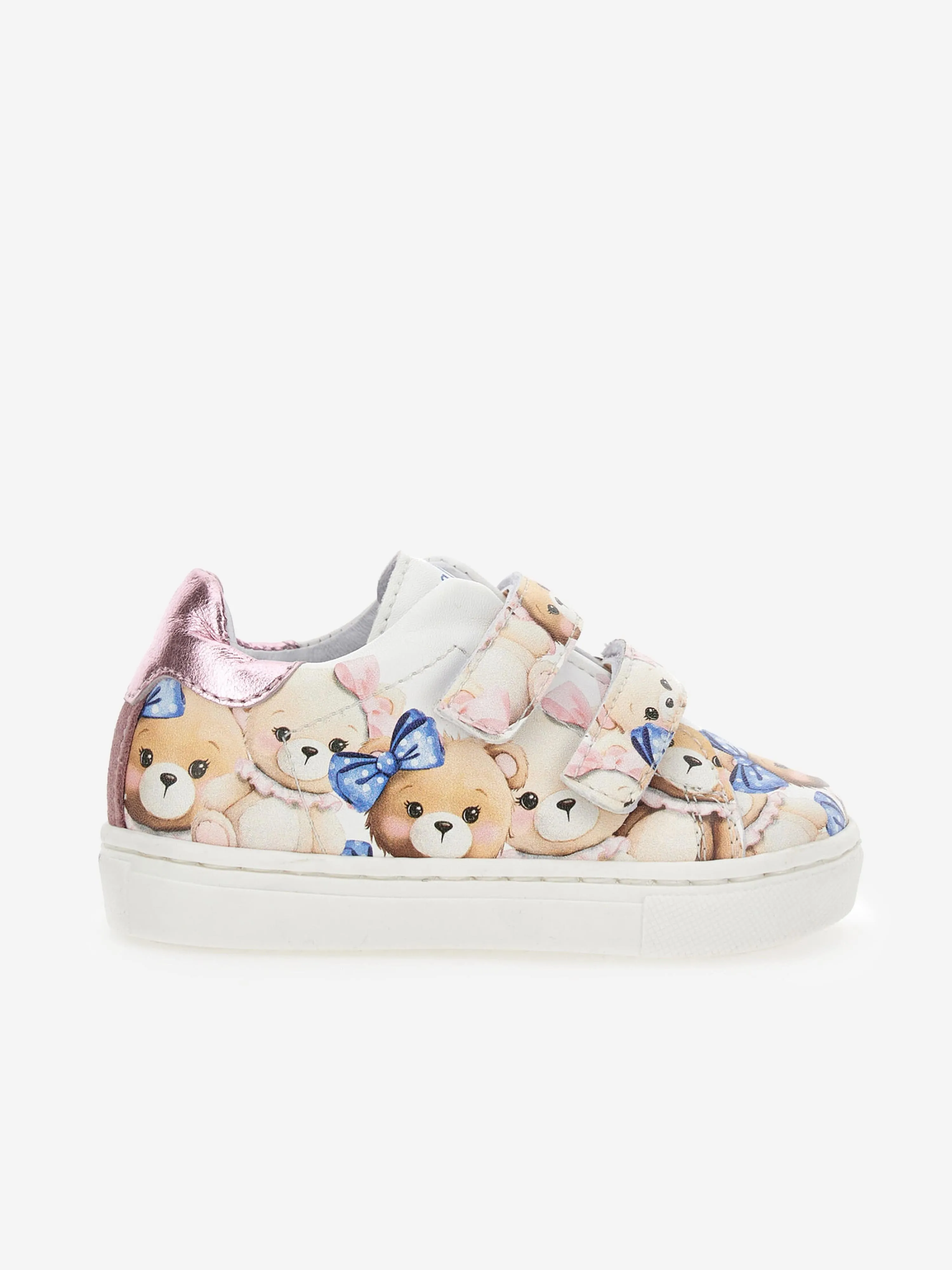 Monnalisa Girls Teddy Bear Trainers in Multicolour