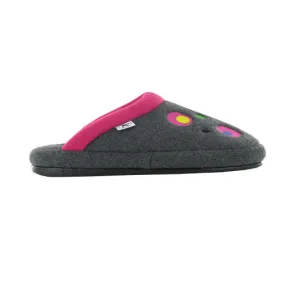 Naot Women's Repose Slipper Gray/Pink Circles