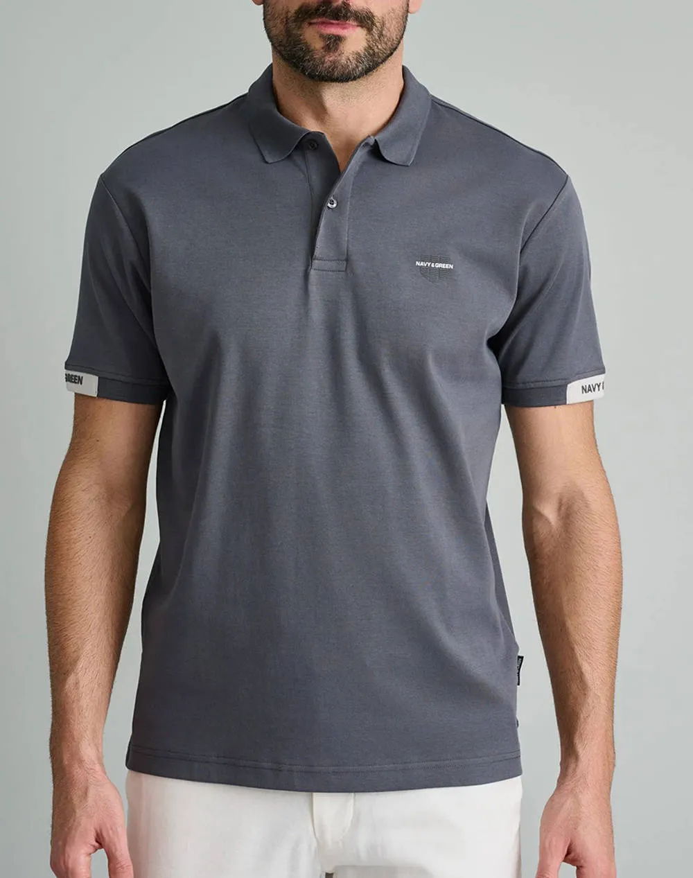 NAVY&GREEN POLO SHIRT - CUSTOM FIT