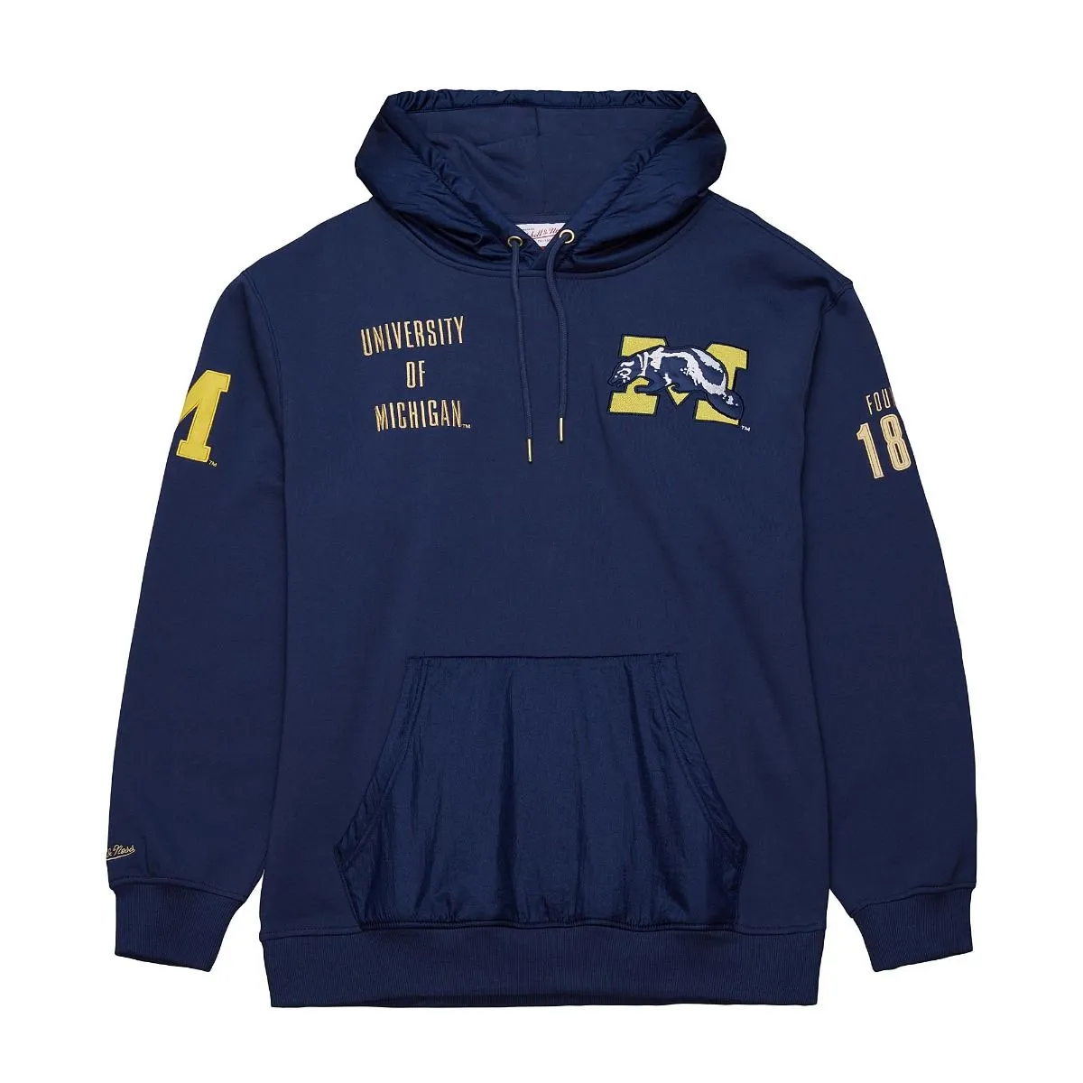 NBA Team OG 2.0 Fleece Hoodie Vintage Logo University Of Michigan