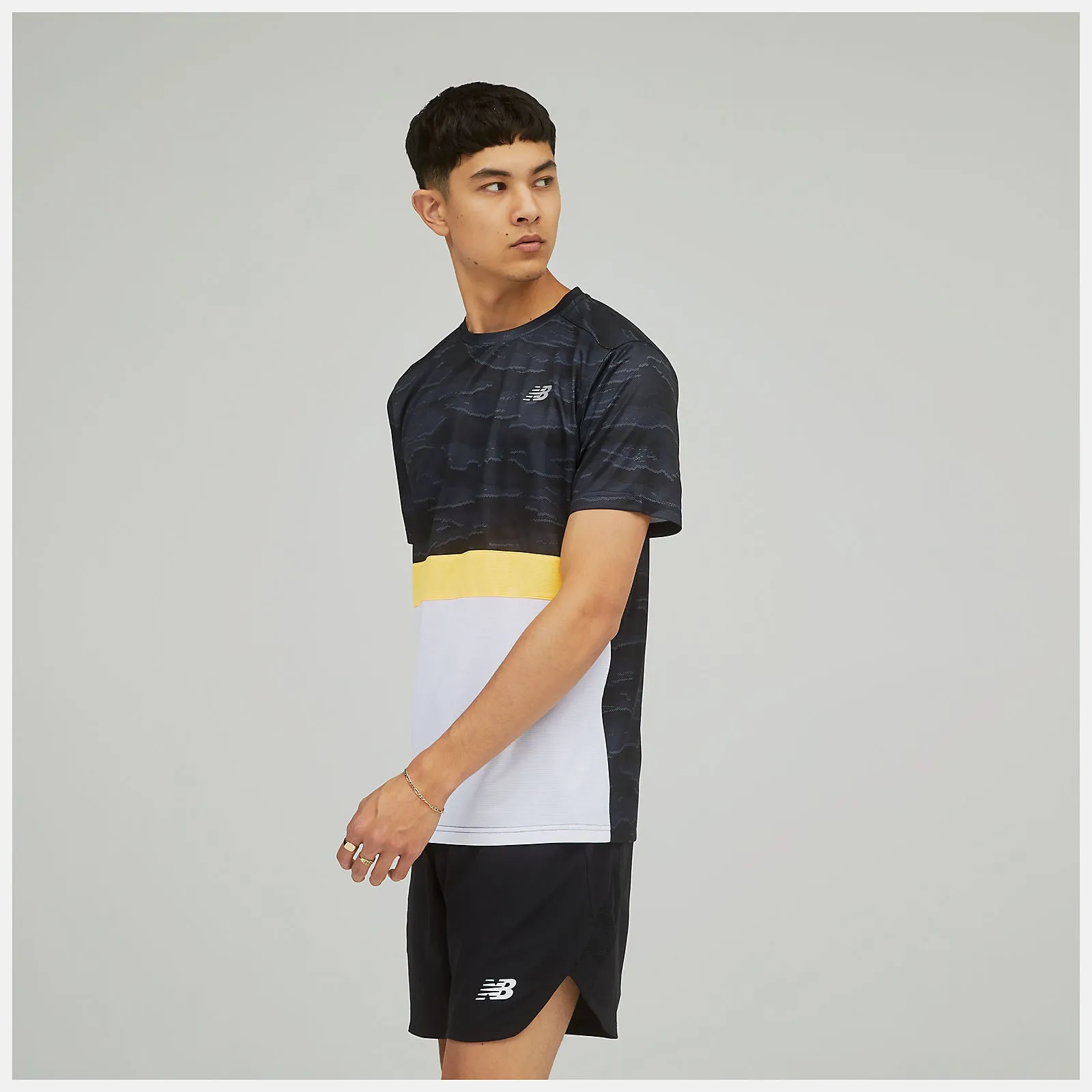 New Balance | Striped Accelerate Short Sleeve | Men's