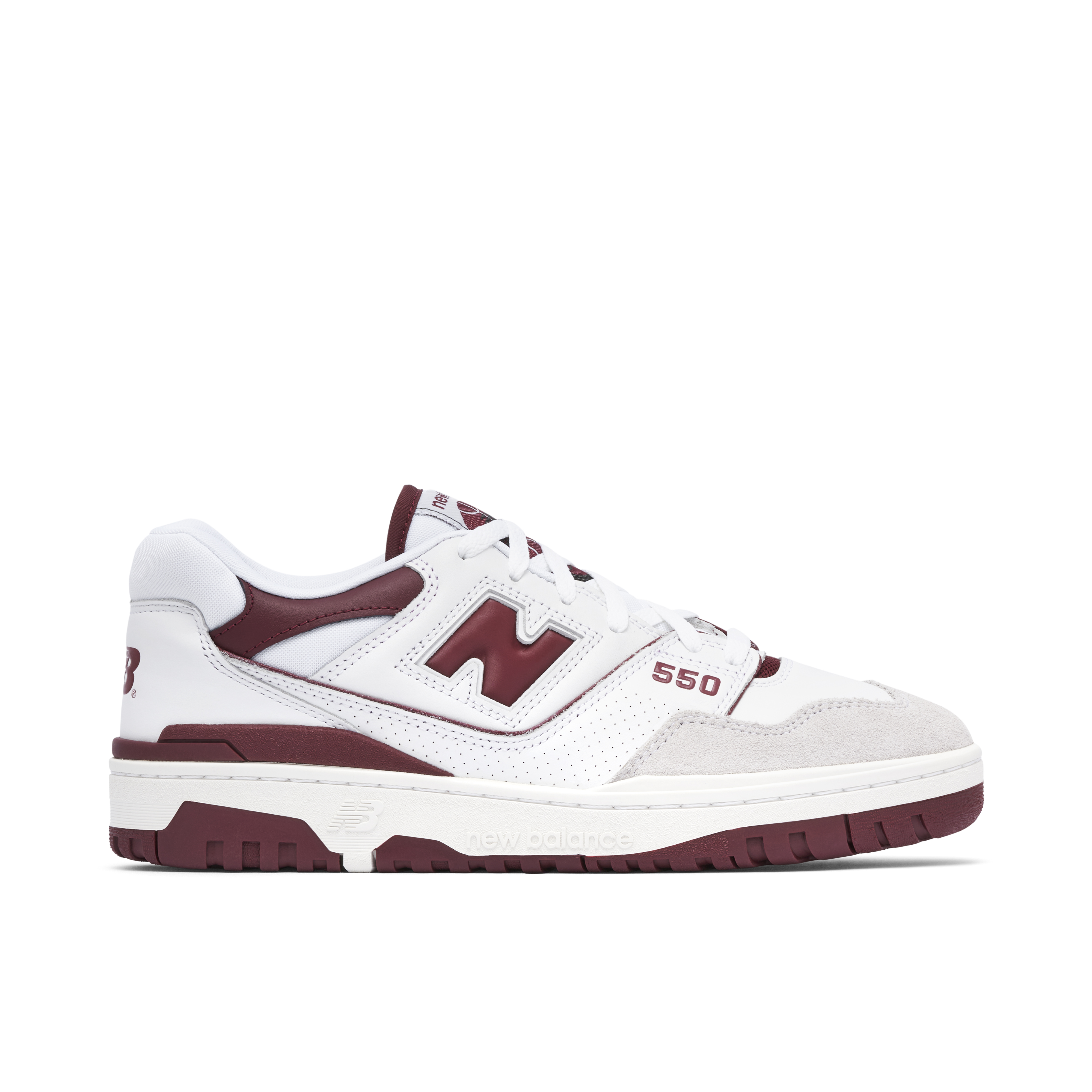 New Balance 550 White Burgundy | BB550LI1 | Laced