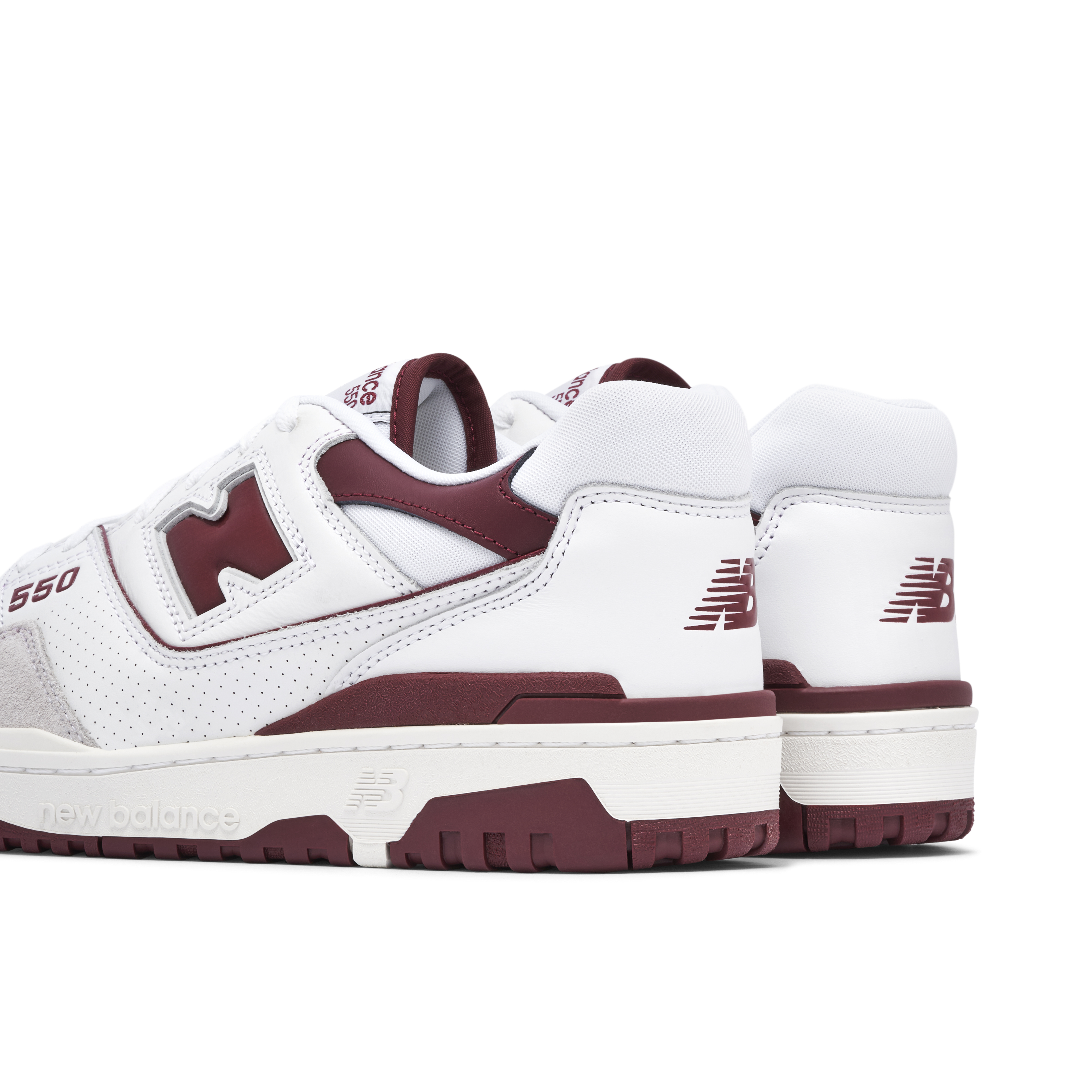 New Balance 550 White Burgundy | BB550LI1 | Laced