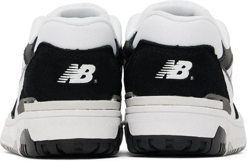 New Balance Kids White & Black 550 Sneakers