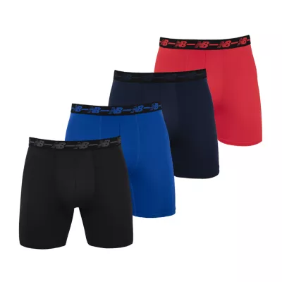 New Balance Mens 4 Pack Boxer Briefs