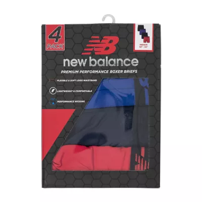 New Balance Mens 4 Pack Boxer Briefs