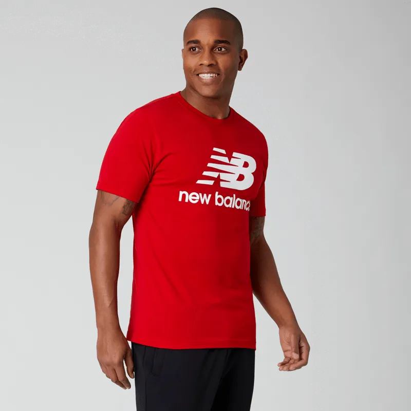 New Balance Men's Essentials Stacked Logo Tee