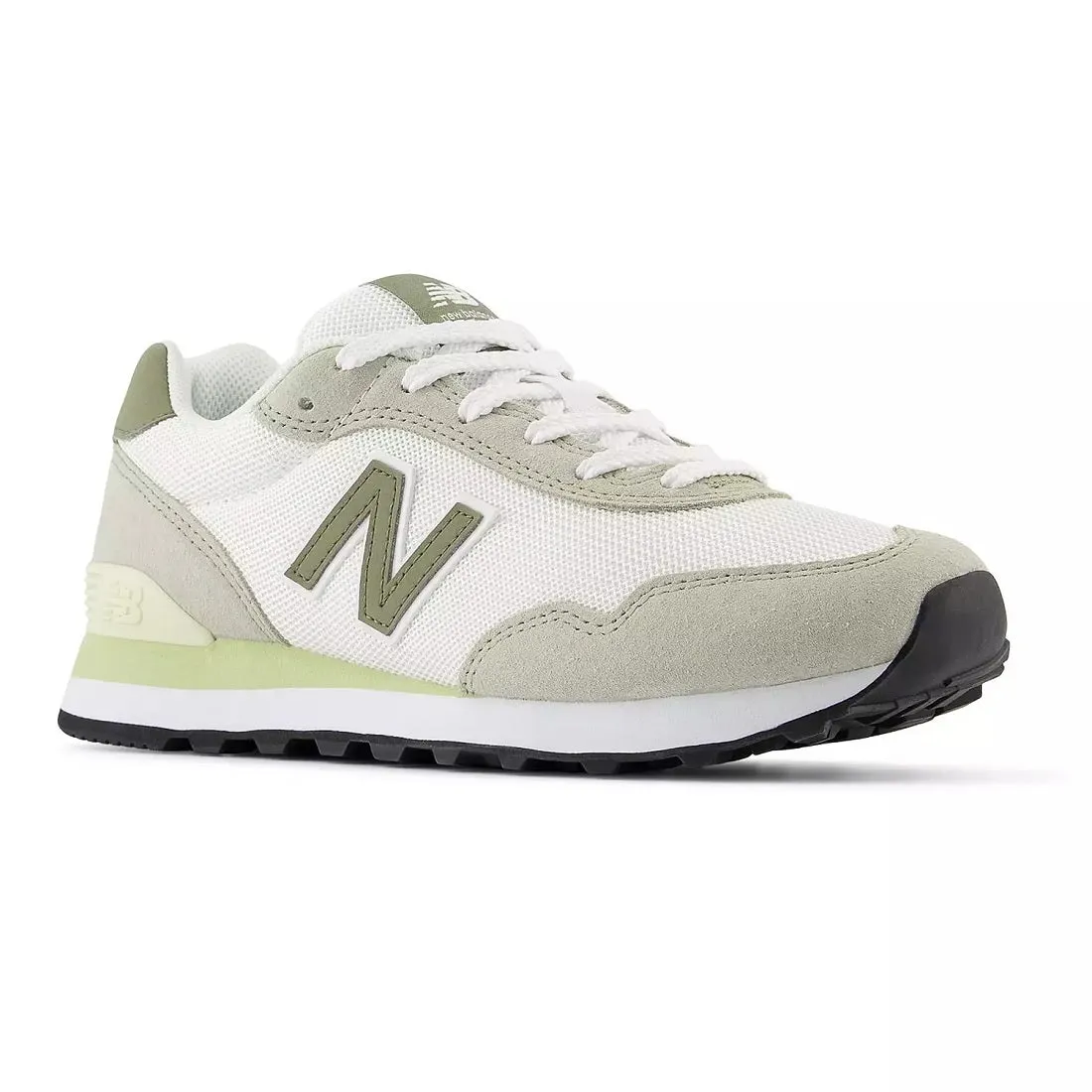 New Balance Womens 515 V3 Running Shoe, Adult, White/Green, 10 M US