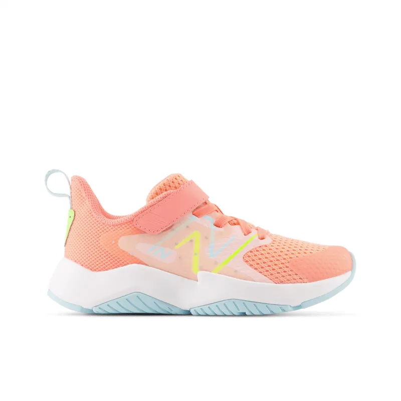 New Balance Youth Girls Rave Run V2 Bungee Lace with Top Strap - YTRAVGH2