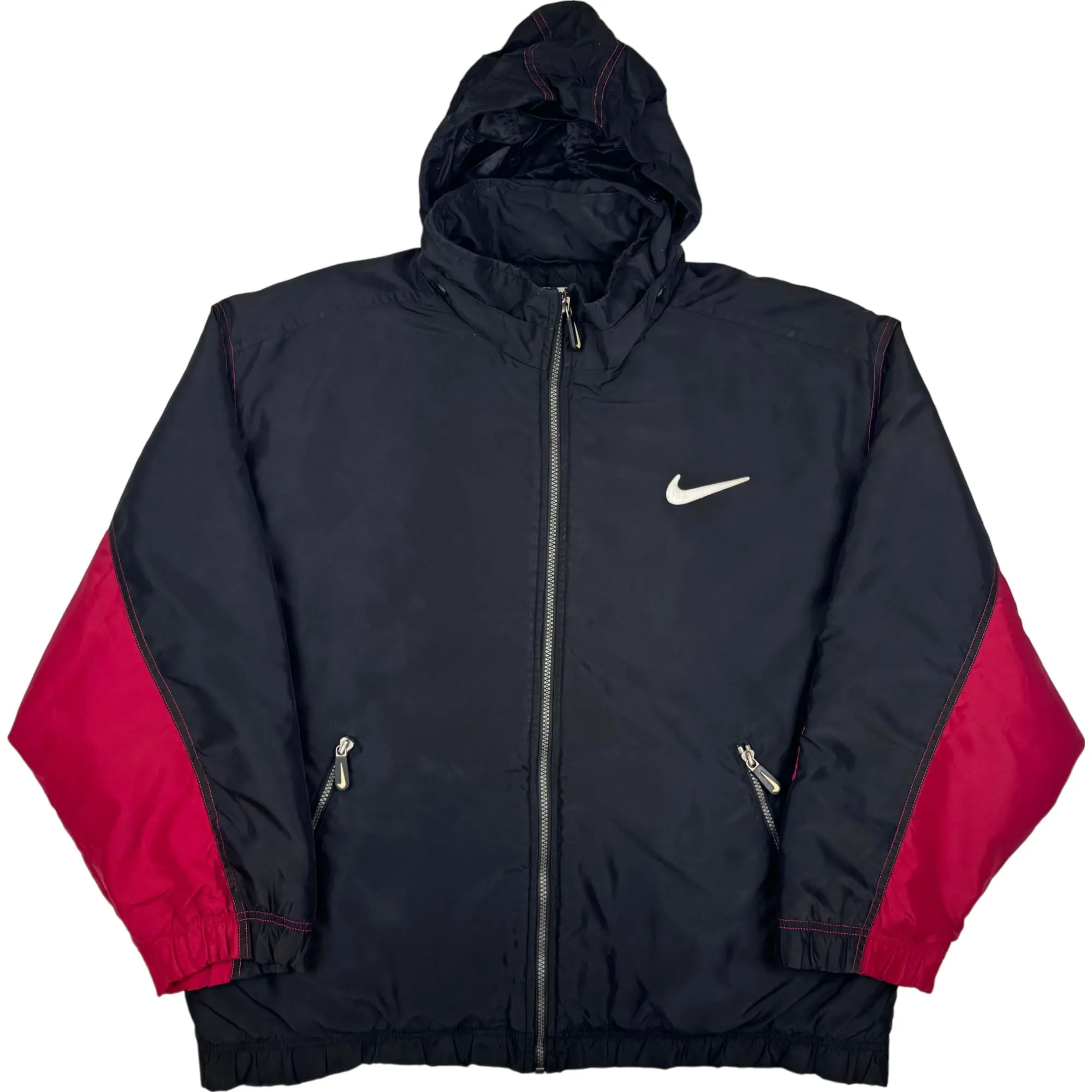 Nike 90's Full-Zip Hooded Jacket Black Rare