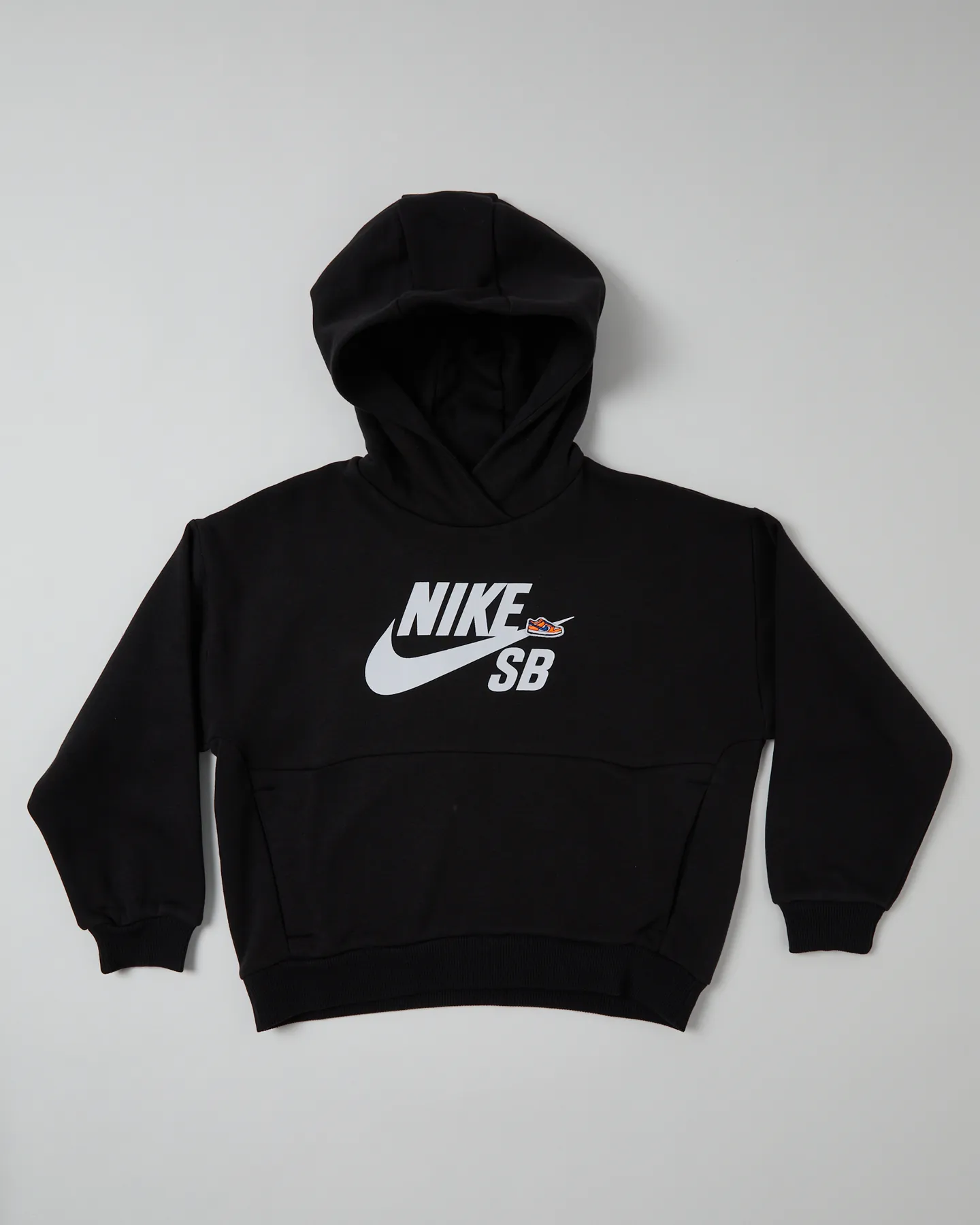 Nike Kids Nsw Icon Fleece Pullover Hoodie Sb - Black/White | SurfStitch