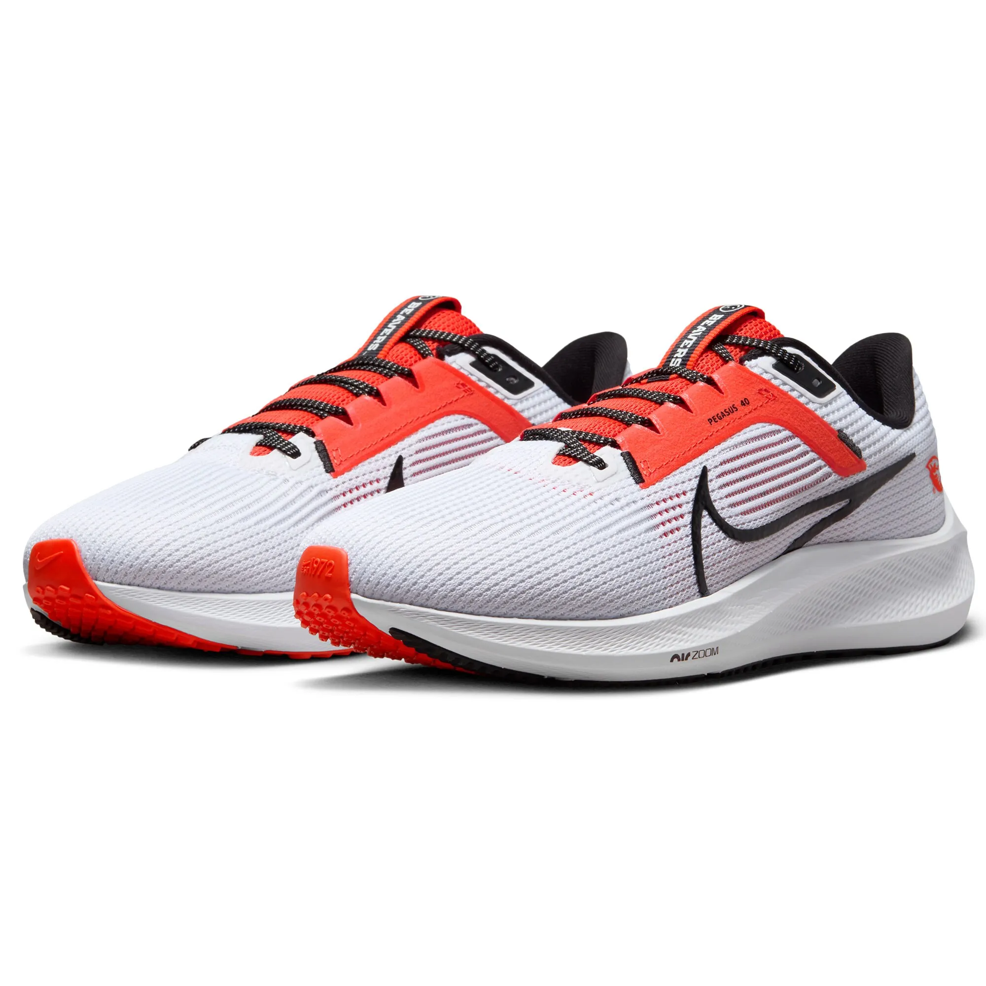 Nike  Oregon State Beavers Unisex White Zoom Pegasus 40 Running Shoe