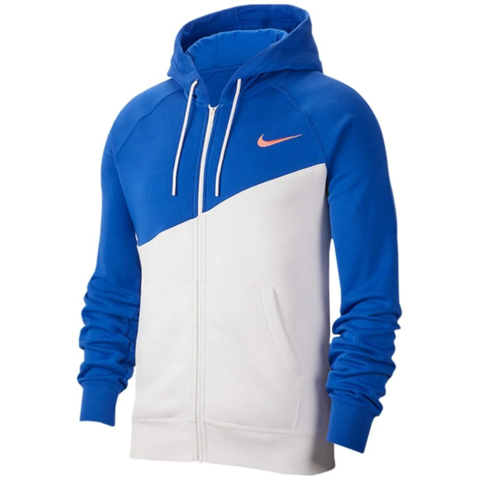 Nike Swoosh Full-Zip Hoodie ''White/Game Royal''