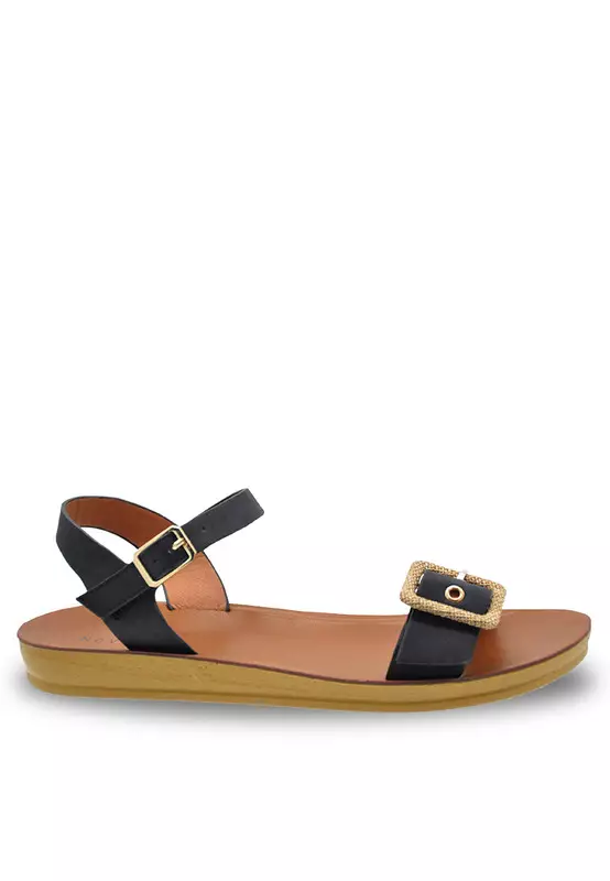 NOVENI Noveni Sling Back Faux Leather Strap Casual Sandals