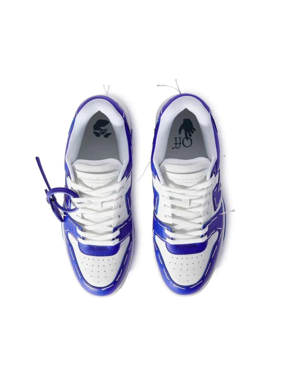 OFF WHITE Out of Office Low Sartorial Stitching Sneakers ‘WHITE/BLUE’