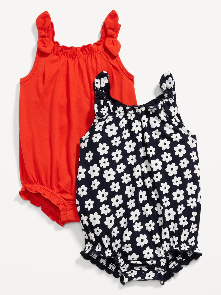 Old Navy Sleeveless Tie-Bow One-Piece Romper 2-Pack for Baby