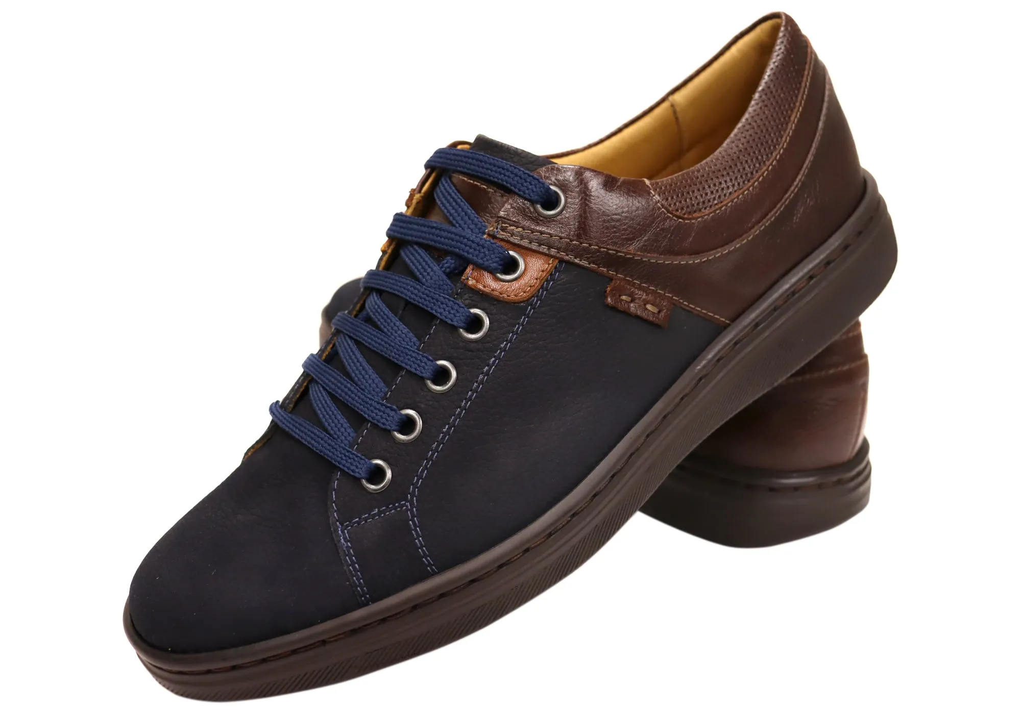 Opananken Angus Mens Comfortable Brazilian Leather Lace Up Shoes